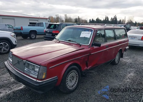 1985 Volvo 245 Dl/Gl из США, поврежденный, VIN YV1AX8857F1652822